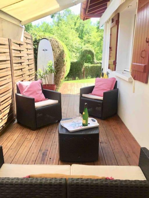 1Km Plage, Agreable Maison 6 Pers Classee 3* Hendaye Ngoại thất bức ảnh